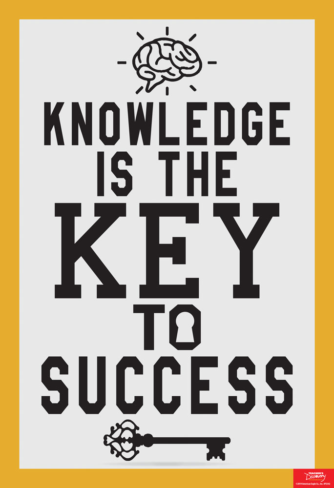 Knowledge Is the Key to Success Mini-Poster