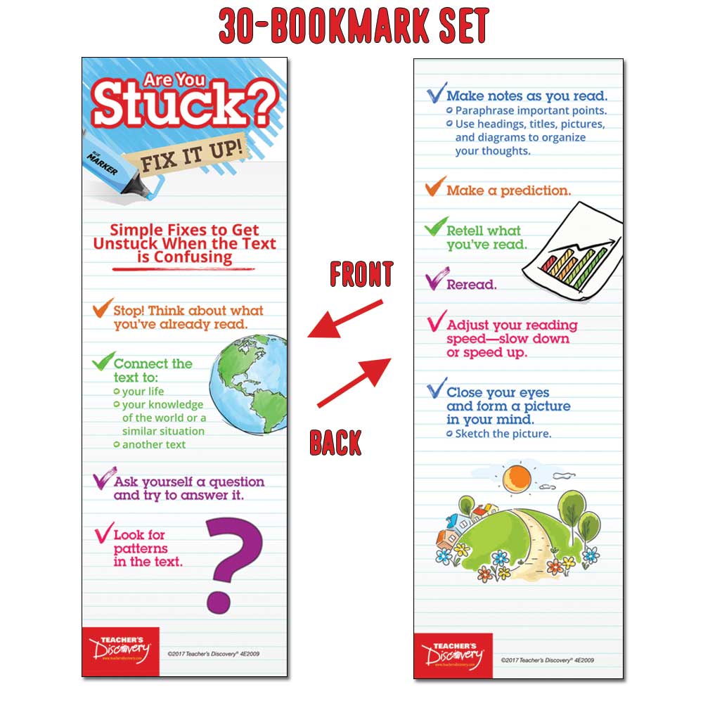 Are You Stuck? Bookmarks - Set of 30