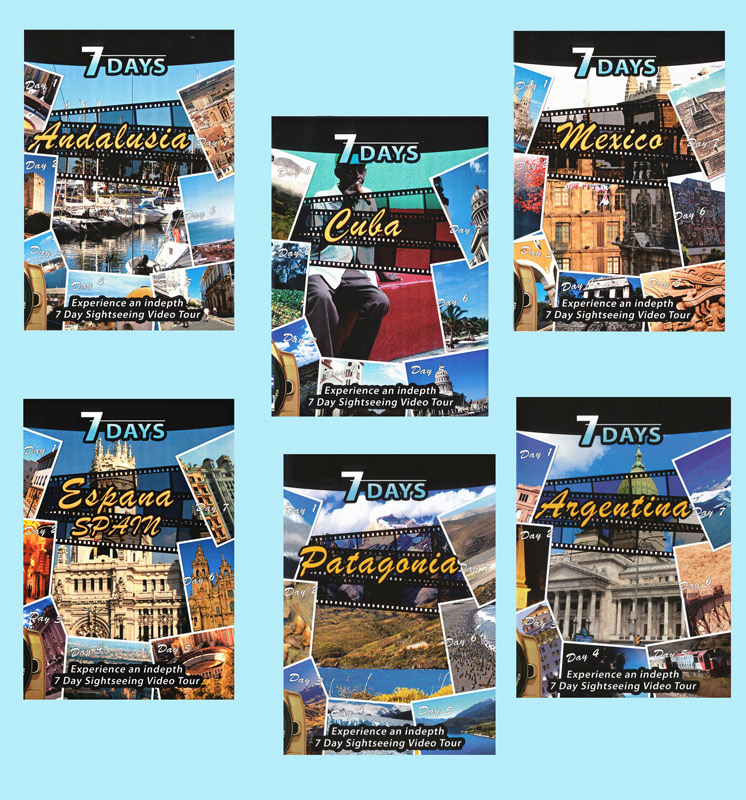 7 Days Travel DVDs Set of 6 Movies