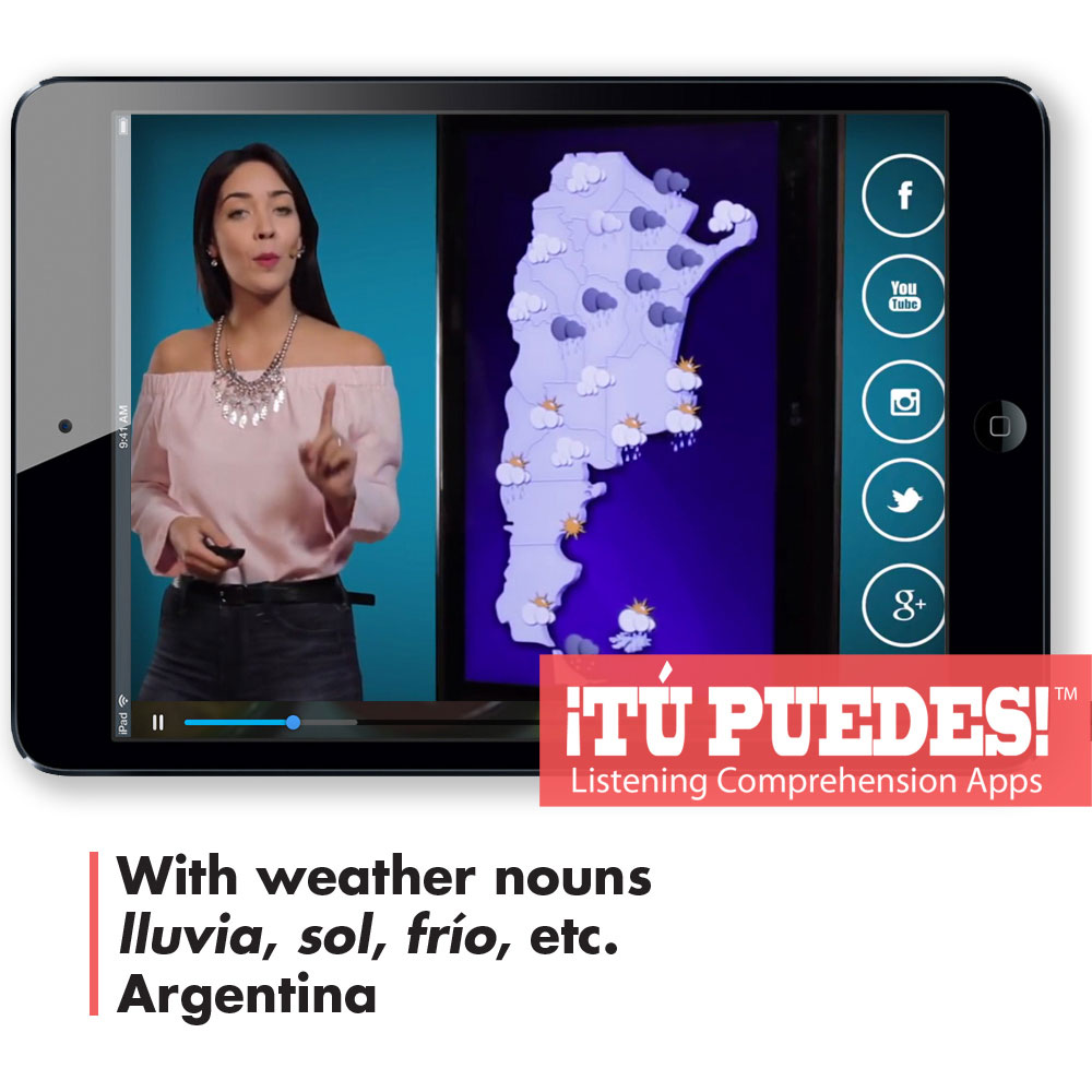 Listening Comprehension App for Digital Learning: Weather Report