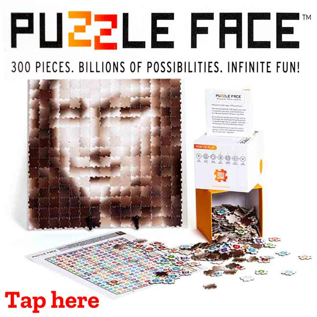 Puzzle Face 300 pieces. Billions of possibilities. Infinite fun!