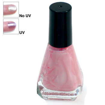 Pink Pearl to Cranberry UV Nail Polish