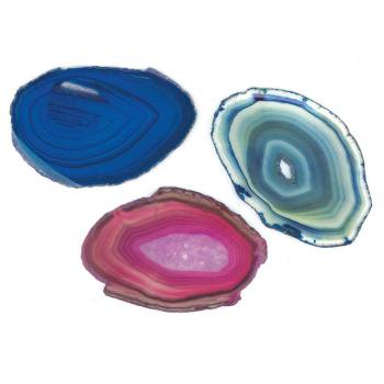 Agate Slices (Dyed - pack of 4)