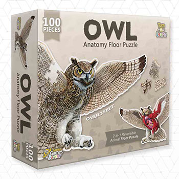 Kid's Animal Floor Puzzles - Kid's Animal Floor Puzzle: Owl