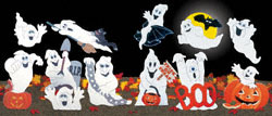 Product Image of 22 Ghoulish Ghosts Woodcraft Pattern