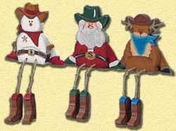 Country Christmas Shelf Sitters Wood Pattern