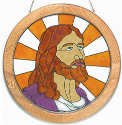 Painted Glass Jesus Project