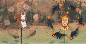Product Image of Fall Whirligigs Woodworking Project Plan 