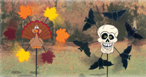 Product Image of Fall Holiday Whirligigs Wood Project Plan