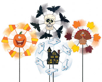 Fall Holiday Whirligigs Wood Plans Set