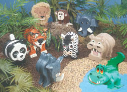 Jungle Animals Layered Animal Pattern Set