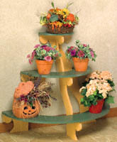 Product Image of Three Tiered Plant Stand Wood Pattern
