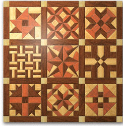 Geo Shape Wood Quilt Design #2