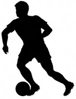 Soccer Player Shadow Woodcrafting Pattern