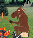 Product Image of Campfire Moose Woodcrafting Plan