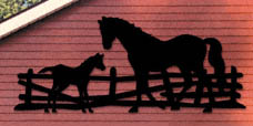 Product Image of Horse & Colt Shadow Woodcraft Pattern