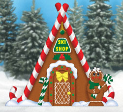 Product Image of Gingerbread Ski Shop Woodcrafting Pattern 