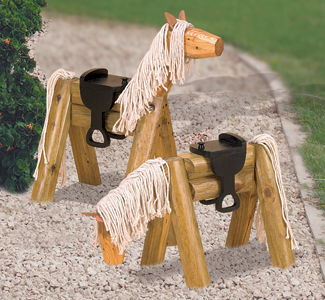Product Image of Landscape Timber Horse Woodworking Plan  