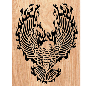 Product Image of Blazing Eagle Scrolled Art Pattern