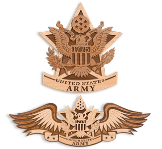 Product Image of ARMY Insignia Scroll Saw Plaque Pattern Set