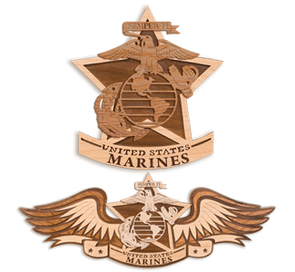 Product Image of MARINES Insignia Scroll Saw Plaque Pattern Set 