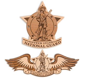 NATIONAL GUARD Insignia Scroll Saw Plaque Pattern Set