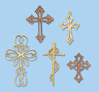 Ornamental Wall Crosses 3 Pattern Set
