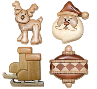 Product Image of Holiday Intarsia Ornaments Project Pattern