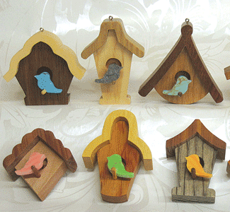 Whimsy Birdhouse Ornaments Set 1 Project Pattern