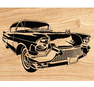 Product Image of 1957 Cadillac Scrolled Wall Art Pattern