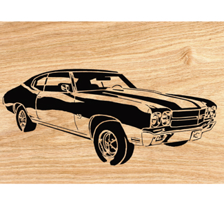 Product Image of 1970 Chevelle SS Scrolled Wall Art Pattern