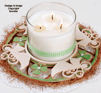 Product Image of Angels & Shamrocks Candle Ring Pattern
