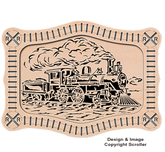 Locomotive Frame-N-Art Scroll Design