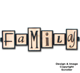 FAMILY Wall Plaque Pattern
