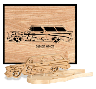 Product Image of Draggin' Wagon Set 4 Scrolled Art/3D Model Pattern