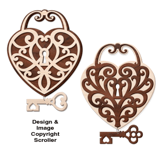 Key to My Heart Ornaments Pattern Set