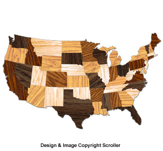 Medium United States Wall Art Design Pattern