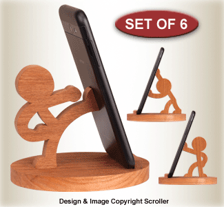 Product Image of Character Cell Phone Stands Pattern Set - Downloadable