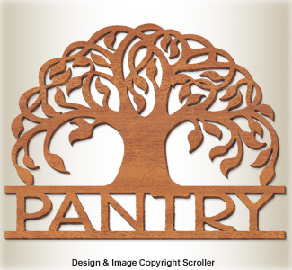 Blessing Tree Kitchen Pantry Sign Pattern