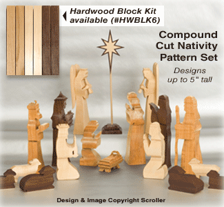 DL-8586SC - Compound Cut Nativity Pattern Set - Downloadable