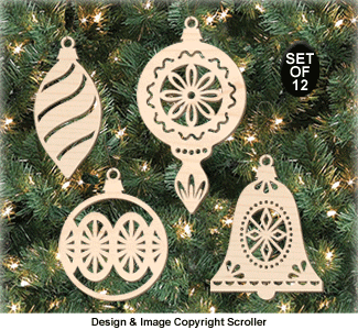 Classic Bulb Ornament Set - Downloadable