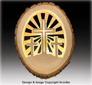 Product Image of Lighted Religious Round - Crosses