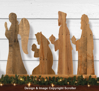 Reclaimed Wood Angel & Kings Pattern