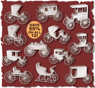 Coaches, Wagons & Buggies Set Project Patterns