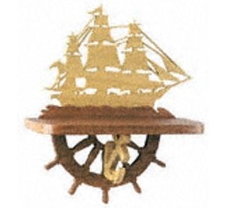 Product Image of Sailing Ship Shelf Scroll Saw Pattern