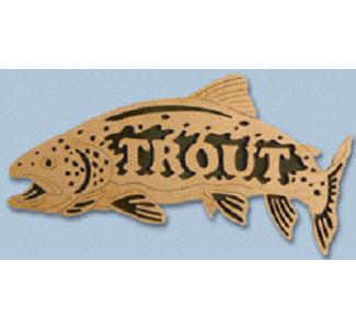 Wooden Fish - Trout Project Pattern