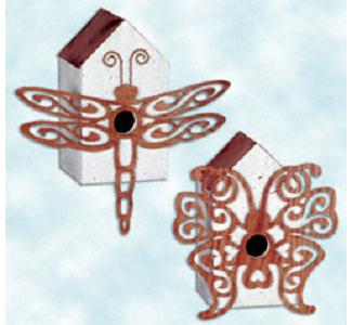 Dragonfly & Butterfly Birdhouse Set Project Pattern