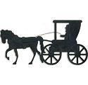 Horse Drawn Buggy Wall Shadow Project Pattern