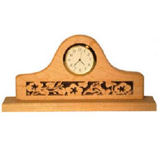 Flowered Tambour Desk/Mantel Clock Project Pattern