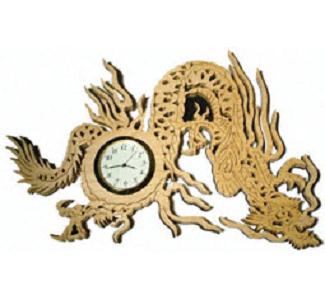 Chinese Dragon Wall Clock #1  Project Pattern